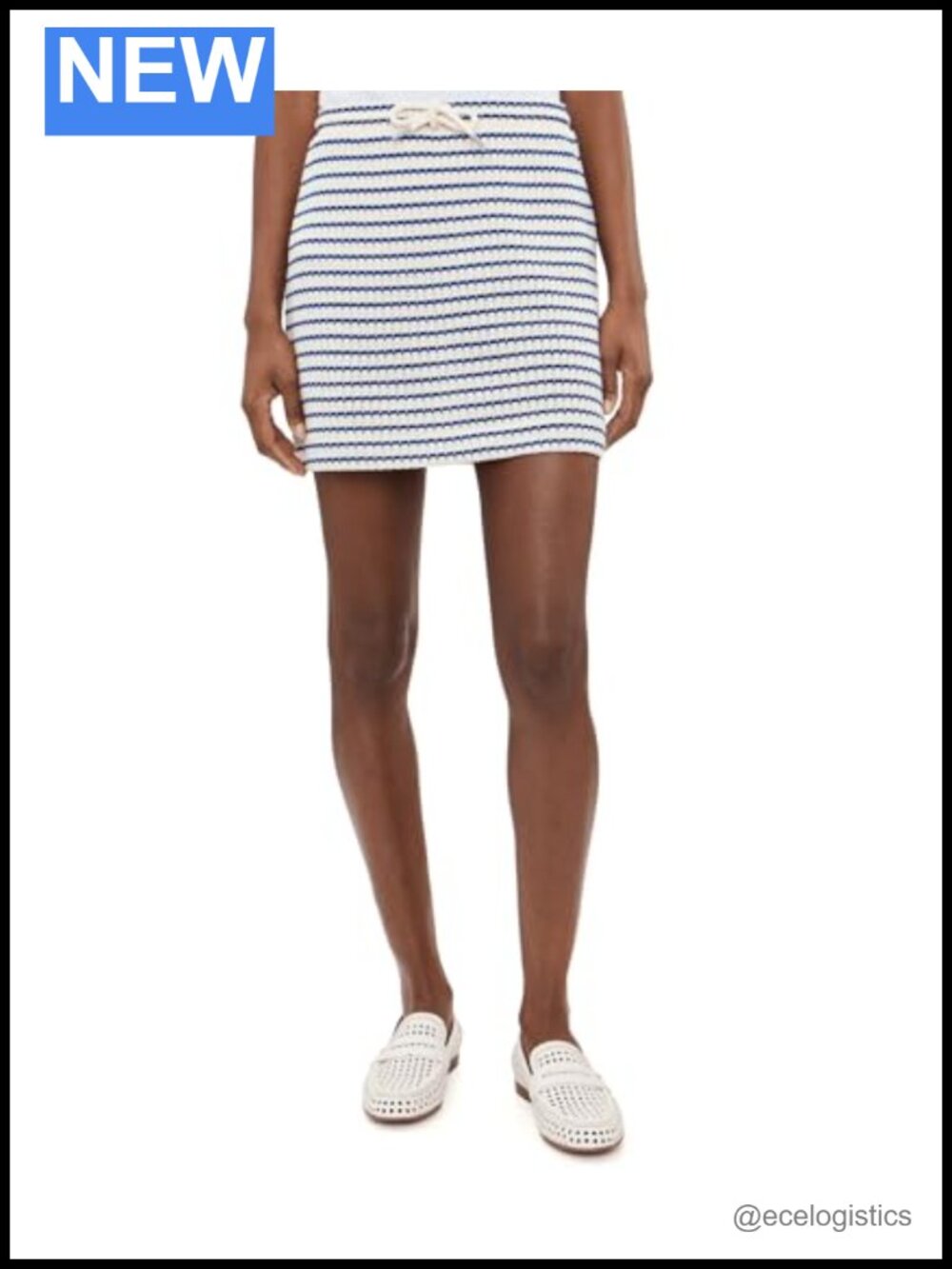 Madewell Tuck Stitch Skirt Cotton Blend Fitted Pull-On Wear to Work